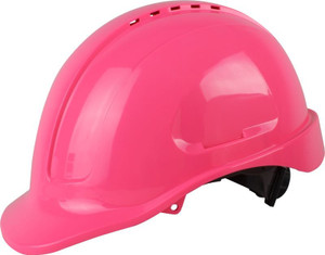 Maxisafe Vented Hard Hat - Ratchet Harness - Pink