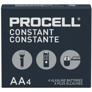 Procell Alkaline Constant Power AA Batteries, Pack of 4