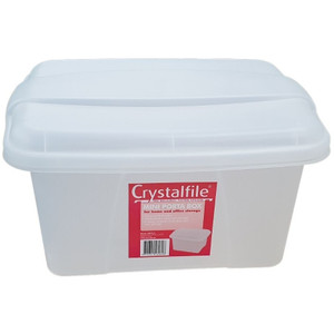 MARBIG 80094 COMPACT FILE STORAGE BOX 27L SQUARE WITH LID 335WMM X 360D X 285HMM