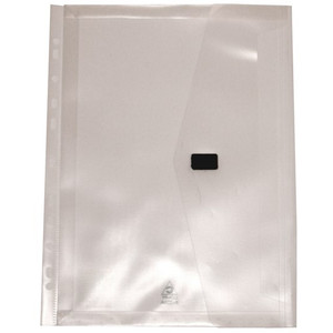 Colby Pop A4 Polywally Wallet with Filing Strip Clear