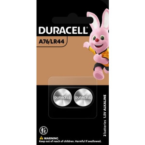 Duracell Specialty A76/LR44 Alkaline Button Battery 1.5V, Pack of 2