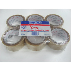 VIBAC 1090 PP30R Packaging Tape Clear 48mm x 75m, Carton of 36