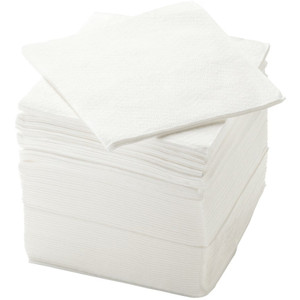 Gusspak Napkins 1 Ply White 300mm x 300mm Quarter Fold Box Of 3000
