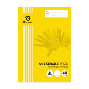Olympic Exercise Book E144 A4 48 Page 14mm ruled (197726)