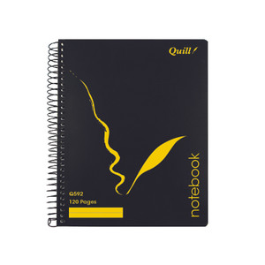 Quill Q Series Notebook 70gsm PP 222 x 178mm 120 Pages - Black