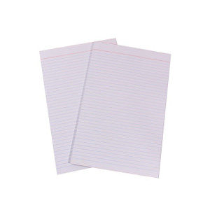 Quill Bank Pad Ruled Both Sides 60gsm FC 90 Leaf - White (01840)