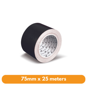 Olympic Cloth Tape 75mm x 25m Black (141724)