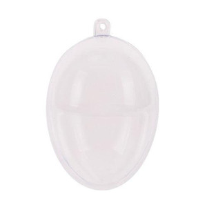 Plastic Egg Shape 80mm Pack of 10