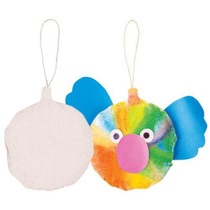 Pre-Stuffed Calico Round Bauble Pack of 10