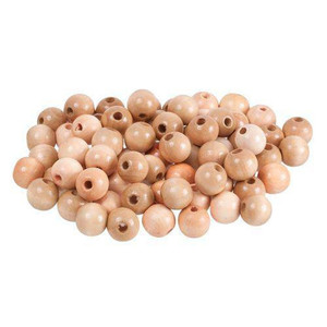 Beads Wooden Natural Pack of 100 - 16mm