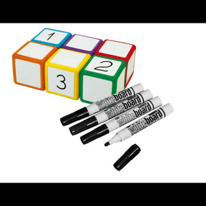 Dice Write On/Off 6fc 5cm Pack