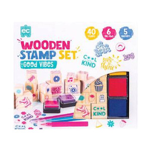 Wooden Stamper Set - Good Vibes