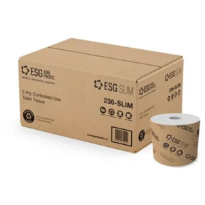 ESG Slim Controlled-Use Toilet Tissue 2ply 800 Sheets, 36 Rolls per Carton