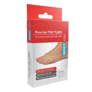 AeroStep Pure Gel Toe Tube, Pack of 2