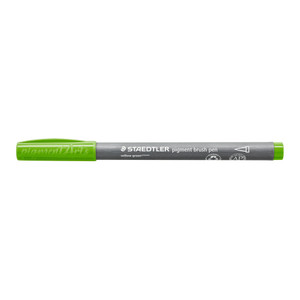 Staedtler 371 Pigment Brush Pen - Willow Green, Each