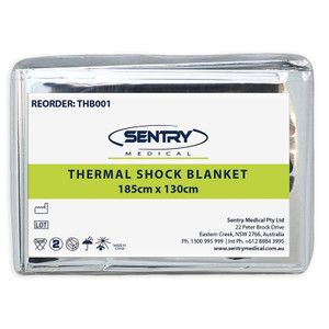 Sentry Medical Thermal Shock Blanket 185cm x 130cm, Each