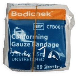 Conforming Bandage 2.5cm x 1.5m Unstretched Pack of 12