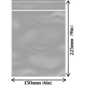 Gusspak Poly Magic Seal Resealable Bags (6" x 9") 150mm x 230mm 40um Pack Of 100