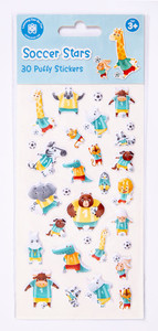 Soccer Stars - Puffy Sticker Set