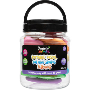 Textured Calming Pastel Shapes & Stones