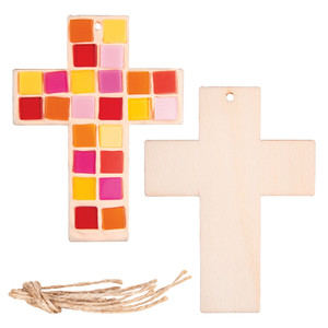 DIY Wooden Cross Decoration, Pack of 20