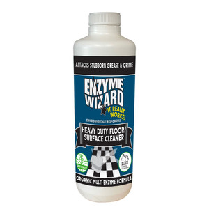 Enzyme Wizard Heavy Duty Floor/ Surface Cleaner - Empty Bottle - 1L Round, Each
