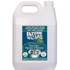 Enzyme Wizard Drain Odour Eliminator & Maintainer - 5L, Each