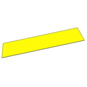 Write & Wipe Coloured Magnetic Labels - 200mm x 25mm (0.9mm Thick) Yellow, Each