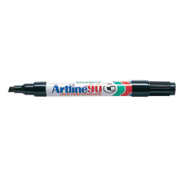 Artline 90 Permanent Markers Black, Pack of 12