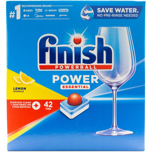 Finish Powerball Dishwashing Tablets Lemon Sparkle, Box of 42
