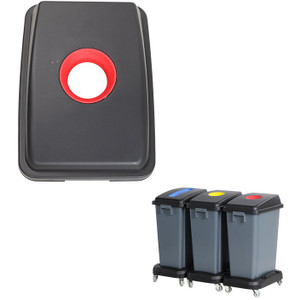 Red Lid Only For 60 Litre Recycling Bin (A3G7J)