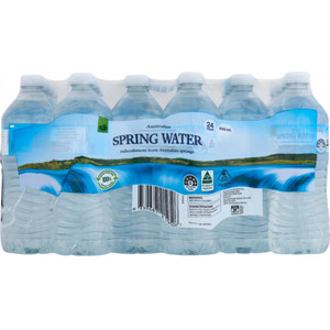 Spring Water Bottles 600mL, Pack of 24