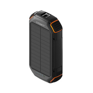 Cygnett Outback Gen 3 PD 3.0 20W 20000mAh (20K) Semi-Solid State Solar Power Bank (Black/Orange), Each