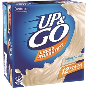 250ML UP&GO VANILLA ICE 12PK