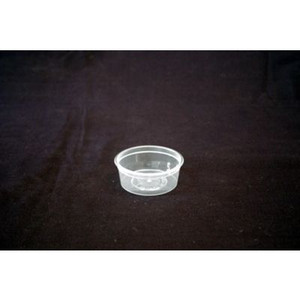 DISPOSABLE ROUND SAUCE CONTAINER 70ml Pack of 100 (Lids Sold Separately)