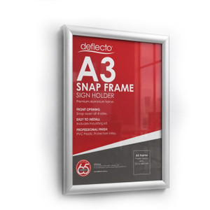 Deflecto Silver Aluminium Snap Frame – A3, Each 
(Replacement for UW6AL)