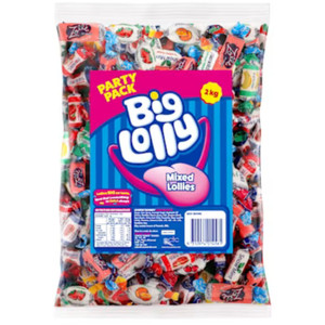 Big Lolly Mixed Lollies Party Pack 2kg, Each