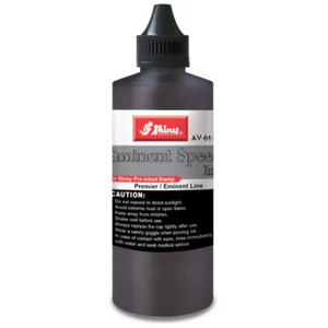 Shiny Eminent Speed Ink Refill 240ml Black to Suit EA-Shiny/ Xstamper Stamps, Each