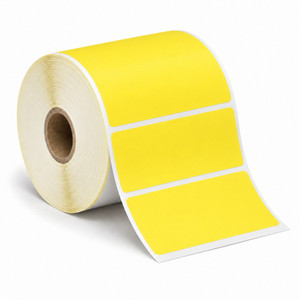 Gusspak Yellow Thermal Direct Shipping Labels 102mm x 36mm | FSC Certified | 25mm Core | Roll Of 400 Labels