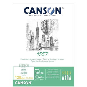Canson JA Dessin 1557 120 Drawing Pad A3 50 Sheets, Each