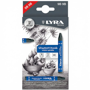 Lyra Graphite Crayon Water-soluble (grad. 9B), Each
