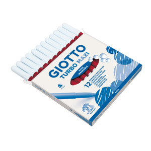 Giotto Turbo Maxi Scarlet Red Super Washable, Each