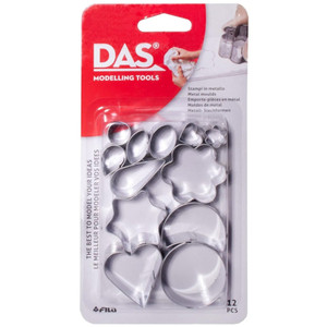 DAS Metal Clay Cutters Blister Pack of 12pcs