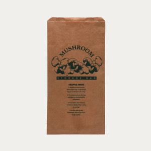 Brown Large Mushroom Bags 165 × 300mm with 65mm Gusset Pack of 500