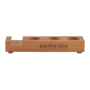 EARTHERAPY WOOD TRAY 3 HOLE Ctn10
