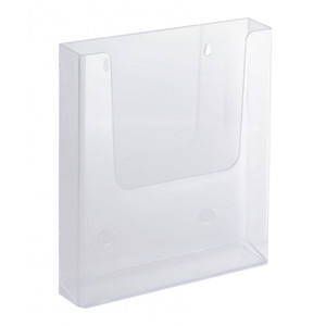 ITALPLAT A4 Wall Mount Brochure Holder - Clear, Each ***See Also JPM-86610***