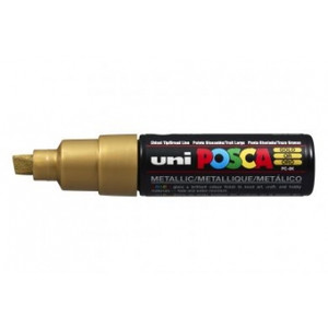 UNIBALL POSCA POSTER MARKER 8mm Chisel Gold