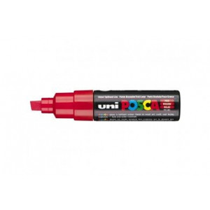 UNIBALL POSCA POSTER MARKER 8mm Chisel Red