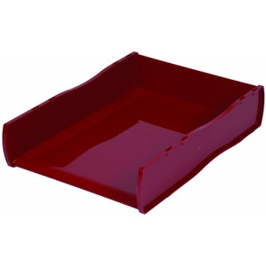 ESSELTE MOULDED NOUVEAU DOCUMENT TRAY BURGUNDY