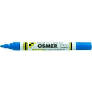 BROAD TIP OSMER PAINT MARKERS 2.5mm - Blue (Box of 12)